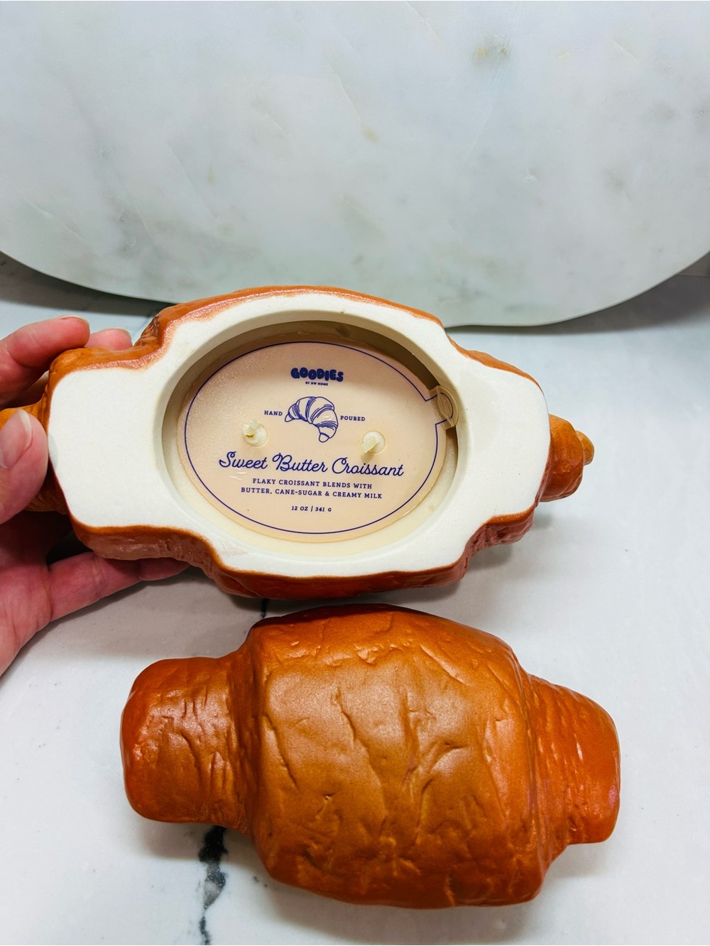 Sweet Butter Croissant Ceramic Candle